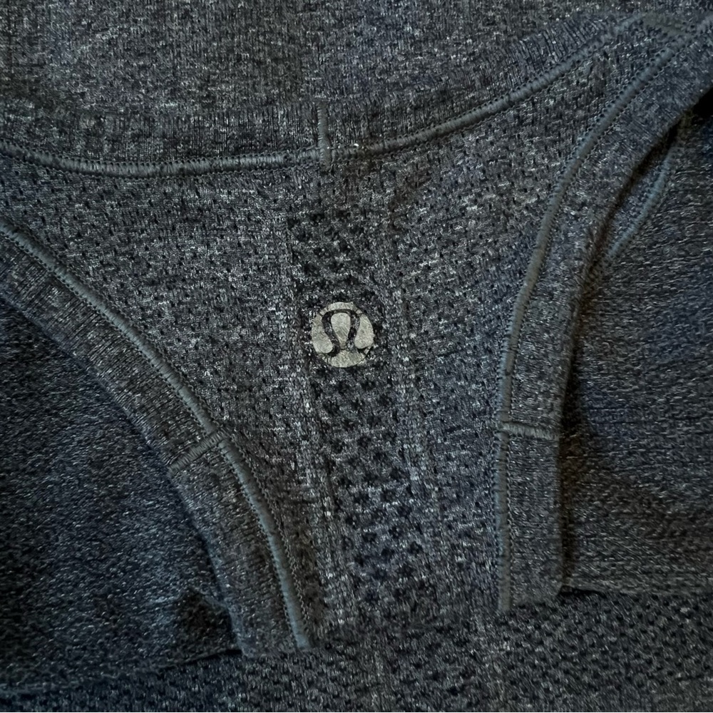 Lululemon Run Swiftly Tech Tank Top High Neck Heathered Black Gray 4 Racerback - Picture 8 of 12